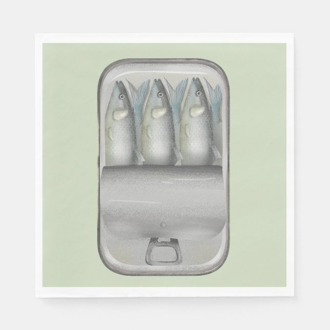 Sardines in a tin napkins (Front)