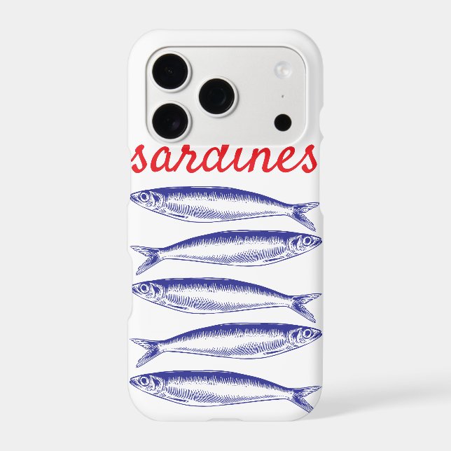 Sardines Iphone Case (Back)