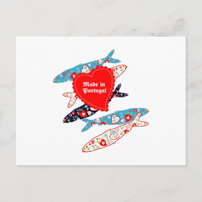 Sardines Made in Portugal Postcard (Front)