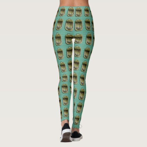 Sardines on Green Leggings