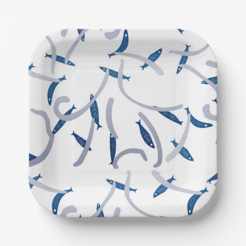 Sardines Paper Plates