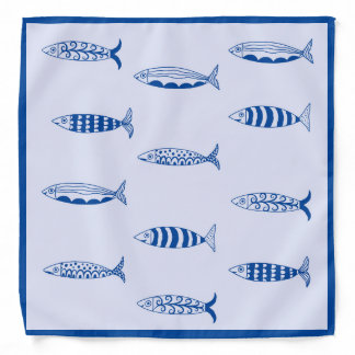 Sardines Pattern Bandana