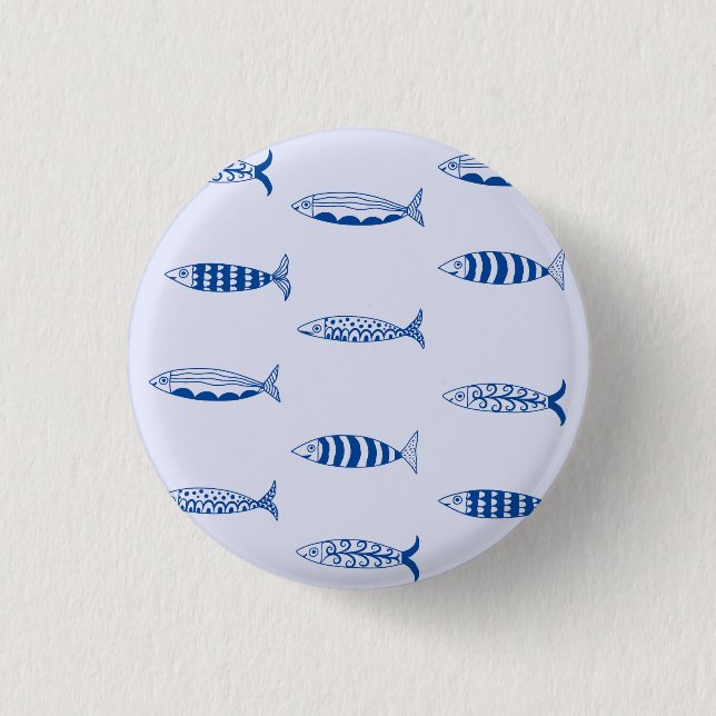 Sardines Pattern Button (Front)