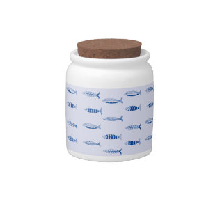 Sardines Pattern Candy Jar