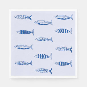 Sardines Pattern Napkins