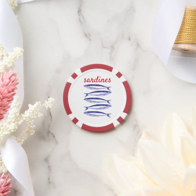 Sardines Poker Chips (Wedding)