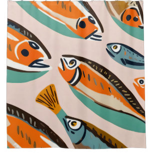 Sardines Shower Curtain