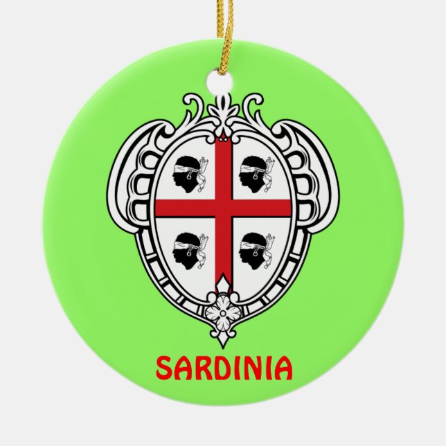 Sardinia* Christmas Ornament (Front)