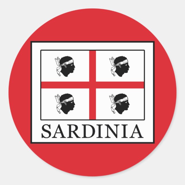 Sardinia Classic Round Sticker (Front)