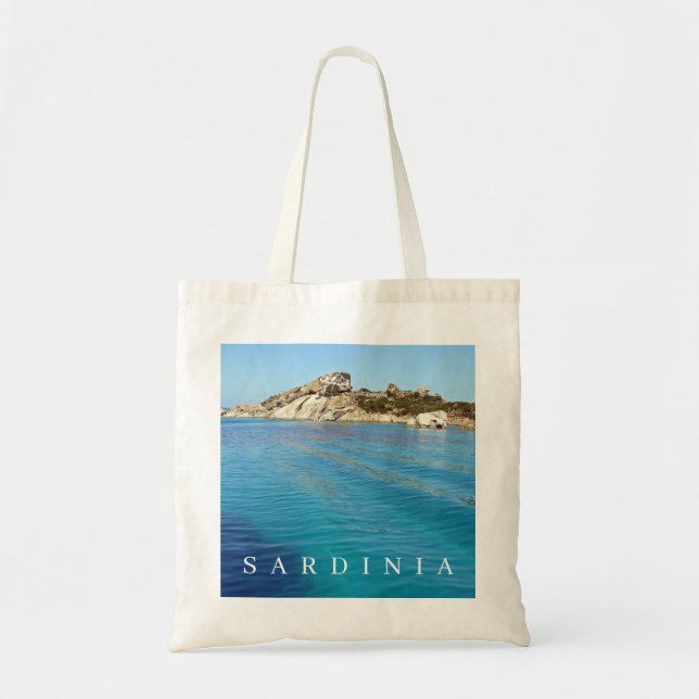 Sardinia clear blue sea view tote bag (Front)