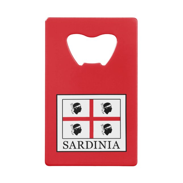 Sardinia Credit Card Bottle Opener (Front)