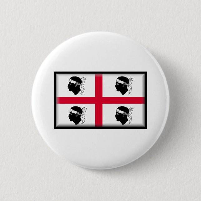 Sardinia Flag Button (Front)