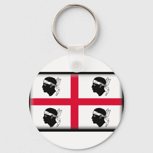 Sardinia Flag Keychain (Front)