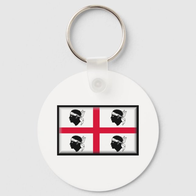 Sardinia Flag Keychain (Front)