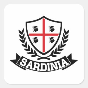 Sardinia Italia Square Sticker