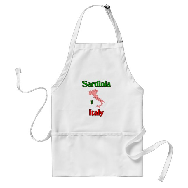 Sardinia Italy Adult Apron (Front)