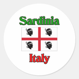 Sardinia Italy Classic Round Sticker