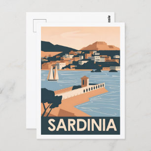 Sardinia Italy Famous Travel Place Postcard