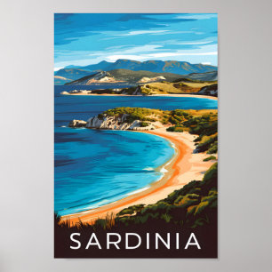 Sardinia Italy Famous Travel Place Poster