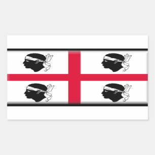 Sardinia (Italy) Flag Rectangular Sticker