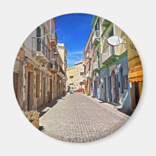 Sardinia - main street in Carloforte Magnet