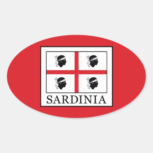 Sardinia Oval Sticker