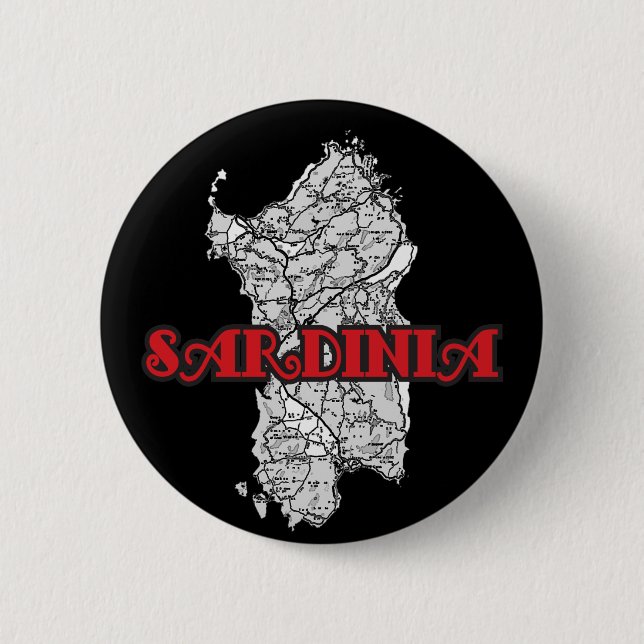 Sardinia Pinback Button (Front)