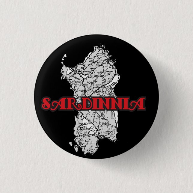 Sardinia Pinback Button (Front)