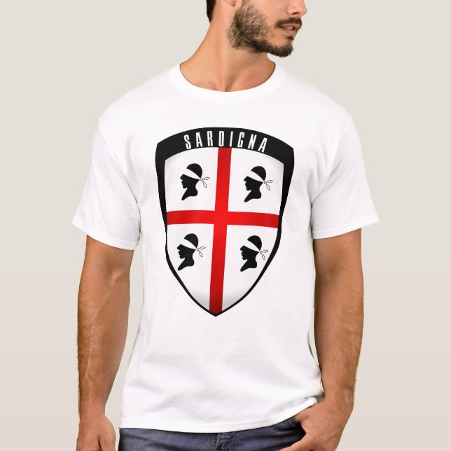 Sardinia, Shield Crest T-Shirt (Front)