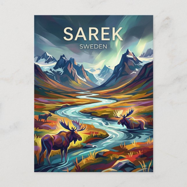 Sarek National Park Sweden Postcard (Front)