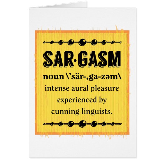 Sargasm Cards (Front)