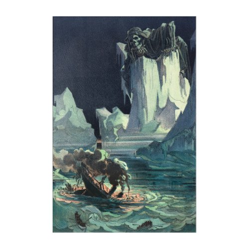 Sargasso Sea Grim Reaper  Sinking of Titanic Acrylic Print