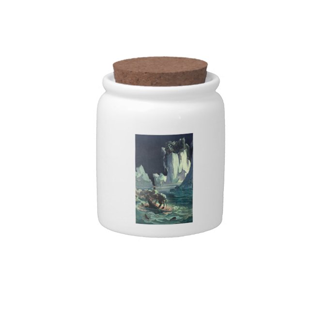 Sargasso Sea Grim Reaper & Sinking of Titanic Candy Jar (Front)