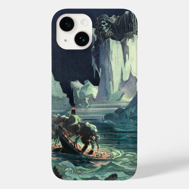 Sargasso Sea Grim Reaper & Sinking of Titanic Case-Mate iPhone Case (Back)