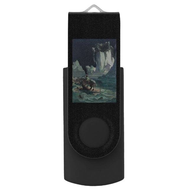 Sargasso Sea Grim Reaper & Sinking of Titanic Flash Drive (Front Vertical)