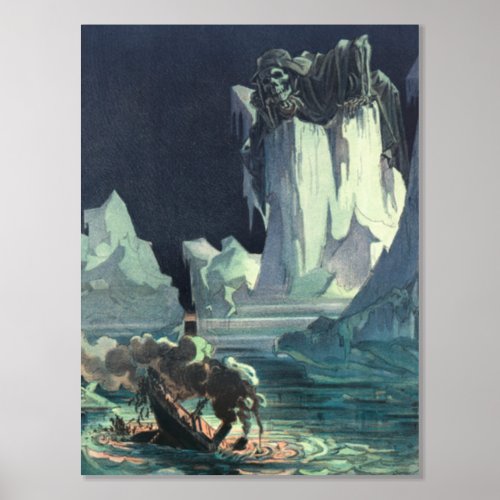 Sargasso Sea Grim Reaper  Sinking of Titanic Foil Prints