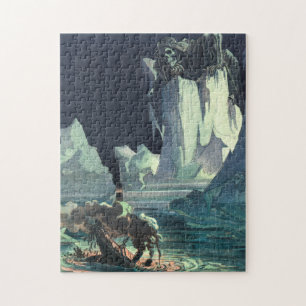 Sargasso Sea Grim Reaper & Sinking of Titanic Jigsaw Puzzle