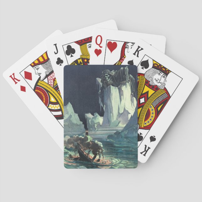 Sargasso Sea Grim Reaper & Sinking of Titanic Poker Cards (Back)
