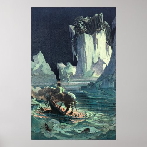 Sargasso Sea Grim Reaper  Sinking of Titanic Poster