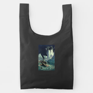 Sargasso Sea Grim Reaper & Sinking of Titanic Reusable Bag