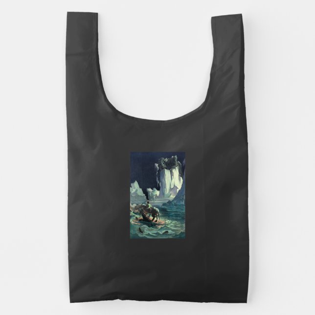 Sargasso Sea Grim Reaper & Sinking of Titanic Reusable Bag (Front)