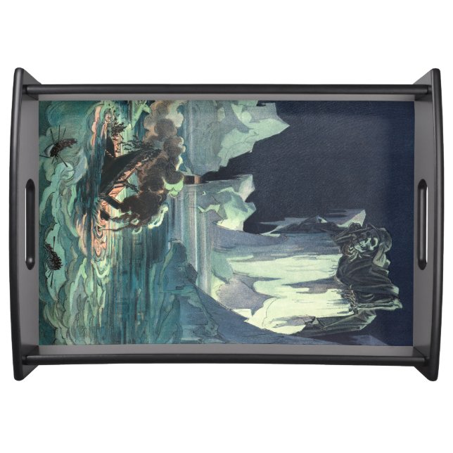 Sargasso Sea Grim Reaper & Sinking of Titanic Serving Tray (Front)