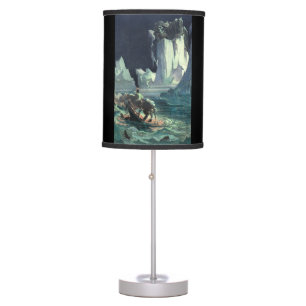 Sargasso Sea Grim Reaper & Sinking of Titanic Table Lamp