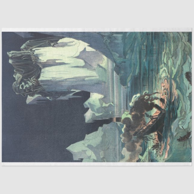 Sargasso Sea Grim Reaper & Sinking of Titanic Tissue Paper (Front)
