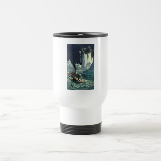 Sargasso Sea Grim Reaper & Sinking of Titanic Travel Mug (Center)