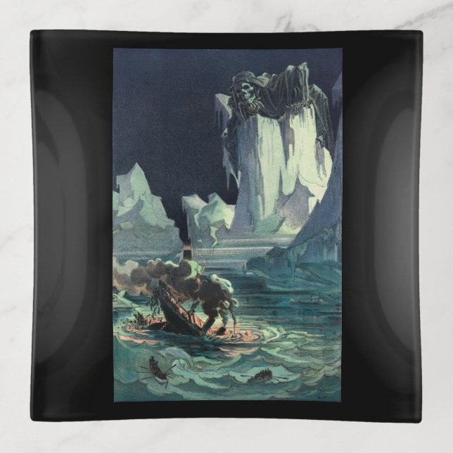 Sargasso Sea Grim Reaper & Sinking of Titanic Trinket Tray (Front)