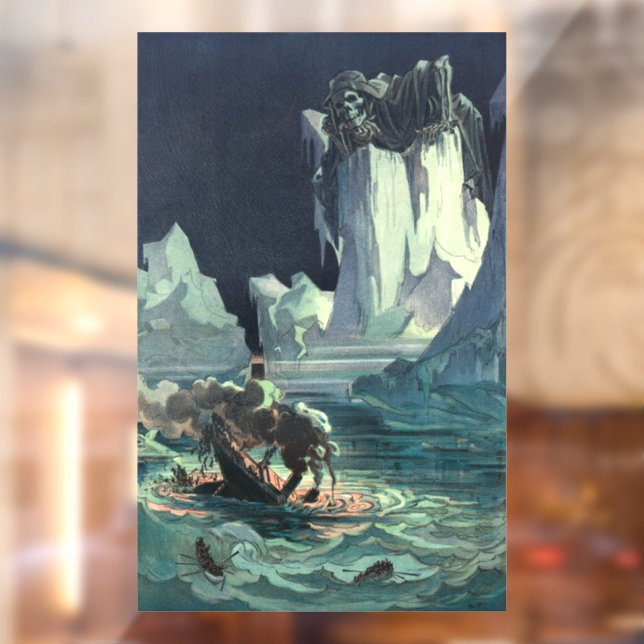 Sargasso Sea Grim Reaper & Sinking of Titanic Window Cling (Sheet 2)