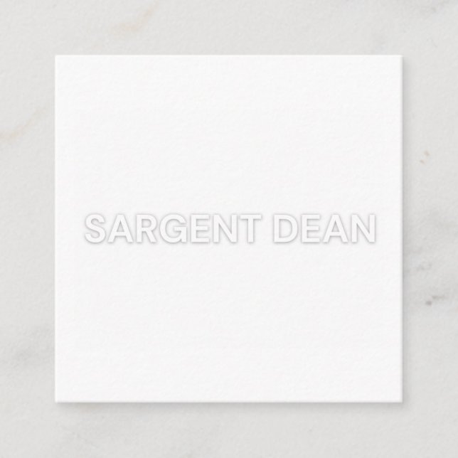 sarge dean variety draft card (Front)