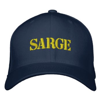 Sarge Embroidered Baseball Cap by Luzesky at Zazzle