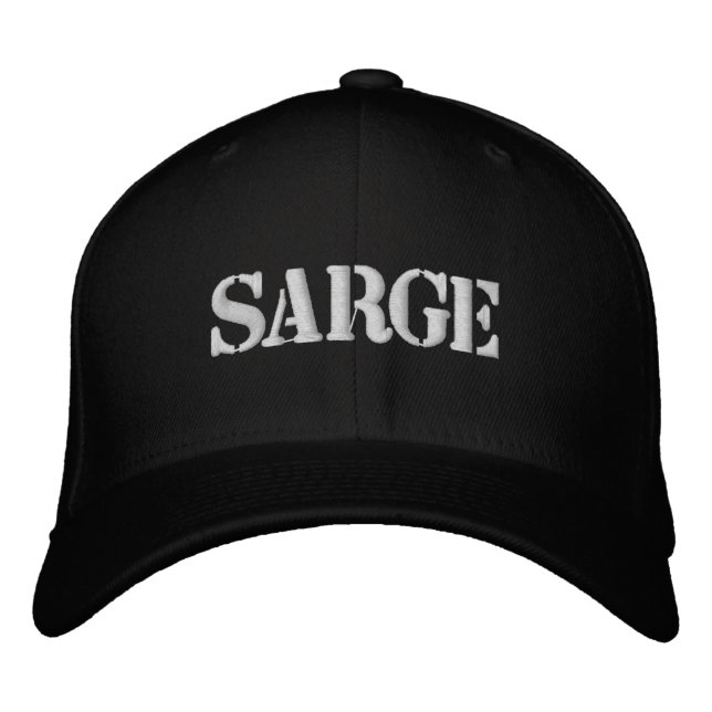 SARGE EMBROIDERED BASEBALL CAP (Front)